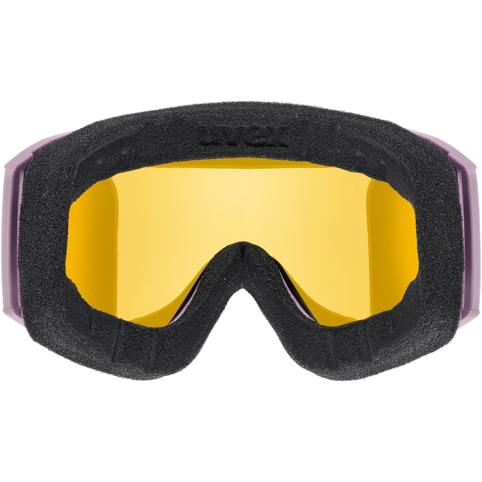 Wnętrze gogli UVEX Blast FM, widok na dwuwarstwową welurową piankę i technologię supravision.