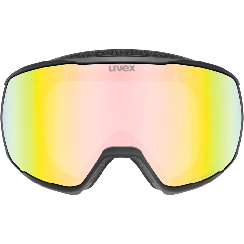 Gogle fotochromowe UVEX Victorious V – przód, widoczna sferyczna soczewka variomatic® rainbow mirror.