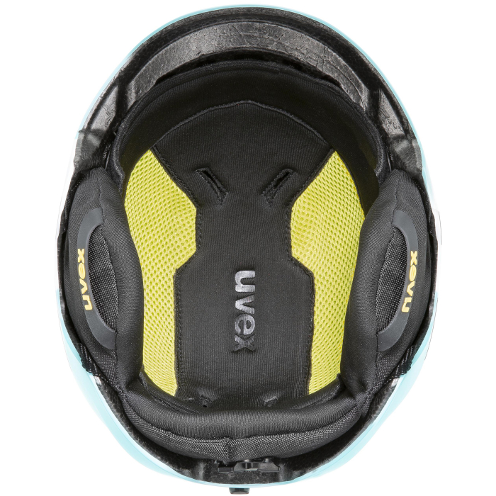 Kask UVEX Viti wnętrze, wymienna wyściółka, komfort i zapięcie monomatic.