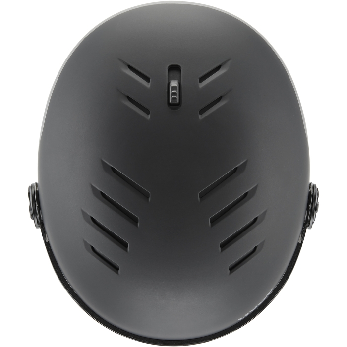 Ujęcie z góry kasku UVEX Wanted pro V, widoczny aktywny, zamykany system wentylacji.