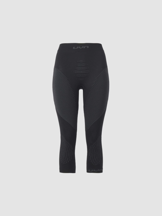 Getry termoaktywne 3/4 UYN Evolutyon+ damskie czarne, widok z przodu. Idealne na High Activity.