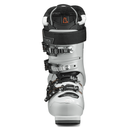 Front damskiego buta TECNICA Mach Sport MV 75 W GW. Widoczna strefa Double Quick Instep ułatwiająca zakładanie.