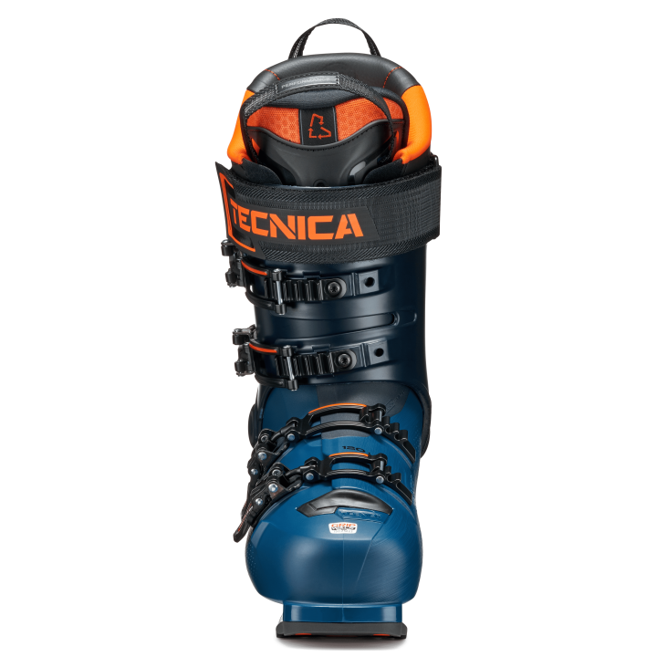 Front TECNICA Mach1 LV 120, widoczny język i klamry z systemem Lift Lock.