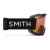 Gogle SMITH Squad (Black), widok z boku. Pasek z logo Smith, kompatybilność z kaskami.