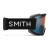 Gogle SMITH Squad (Black), widok z boku. Pasek z logo Smith, kompatybilność z kaskami.