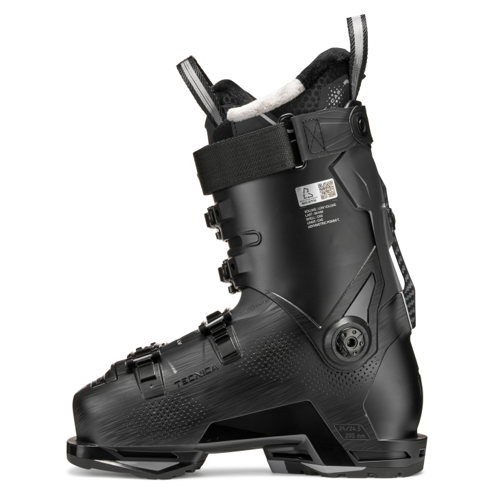 Buty Tecnica Mach1 LV 95 W (Black), widok z boku. Podeszwa GripWalk (GW), Flex 95.