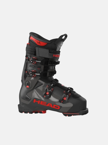 Męskie buty narciarskie HEAD EDGE 110 HV GW ANTHRACITE-RED (Flex 110/100), widok z boku. Model High Volume (102 mm) z Form Fit, EZ Tech i podeszwą Grip Walk.