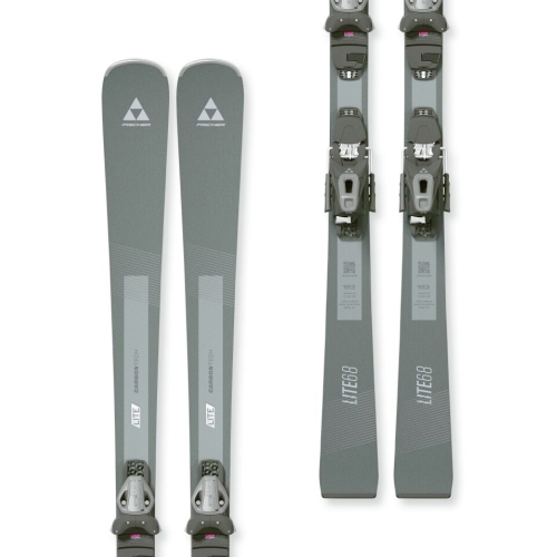 Fischer LITE 68 SLR damskie narty zjazdowe i wiązania RS9 widok z góry