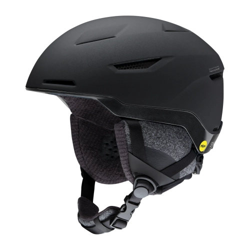 Kask damski Smith VIDA MIPS Matte Black Pearl widok 3/4 bok regulacja wentylacji