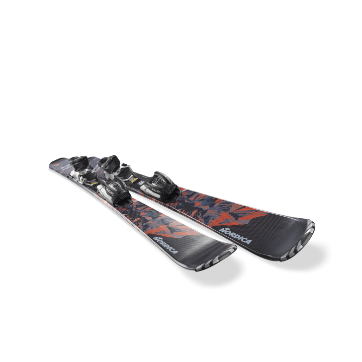 Dziób narty Nordica Team AM junior wiązania J 4,5 FDT widok z góry