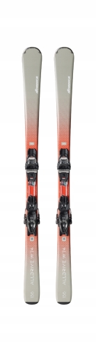 Nordica Alldrive W 74 damskie narty oliwowo-łososiowe pełny widok