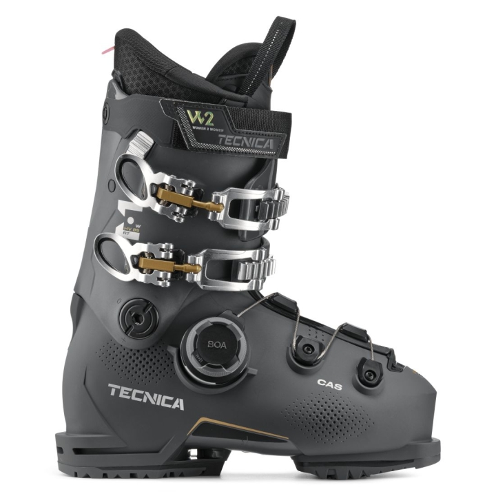 Damskie buty narciarskie Tecnica Mach BOA HV 85 W, widok z boku, BOA Fit System, GripWalk