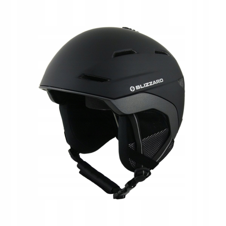 Kask narciarski Blizzard Bormio, widok z przodu, kolor czarno/szary, regulowana wentylacja