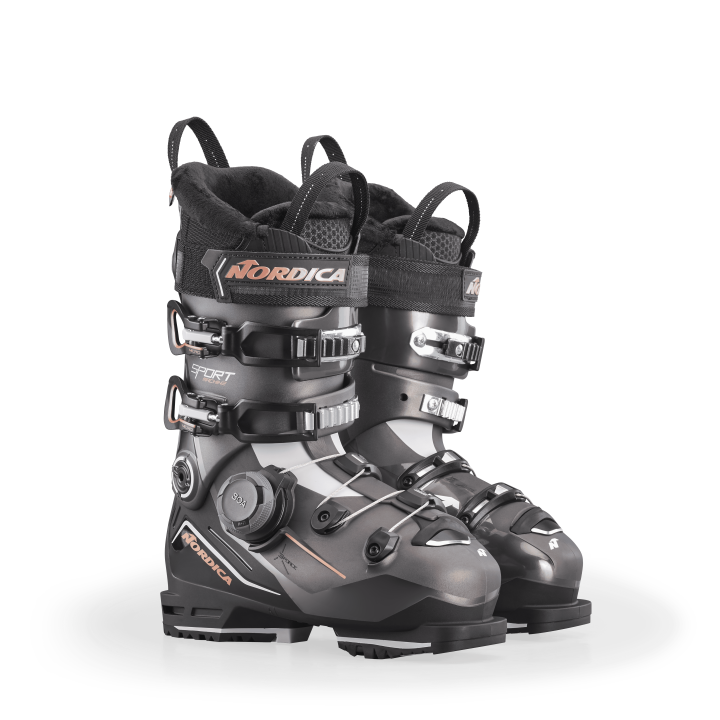 Damskie buty narciarskie Nordica Sportmachine 3 85 W BOA GW z przodu pod kątem 3/4.