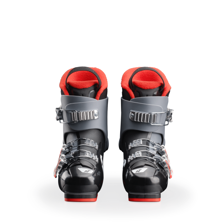 Para juniorskich butów narciarskich Nordica Speedmachine J 3, widok z przodu.