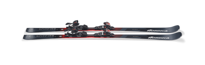 Narta Nordica Spitfire TI widziana z boku, ukazująca profil Full Camber i konstrukcję Sidewall.