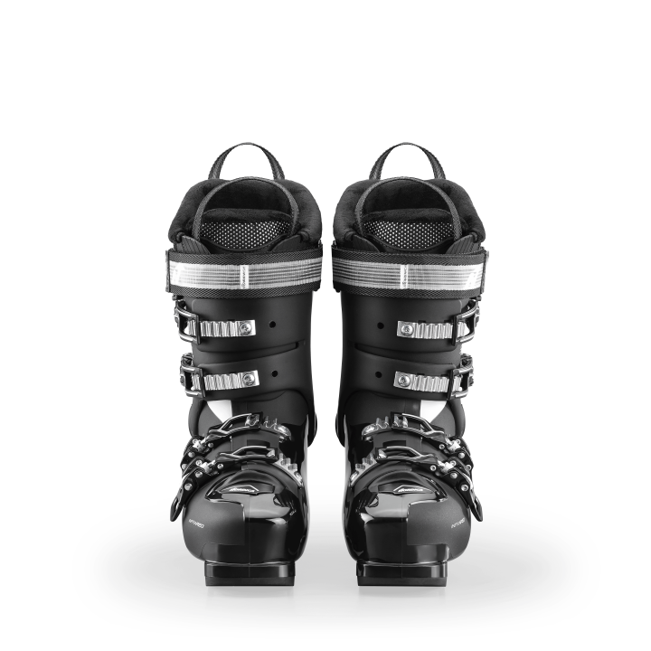 Para damskich butów narciarskich Nordica Speedmachine 3 95 W GW, widok z przodu. Last 100 mm, technologia 3Force.