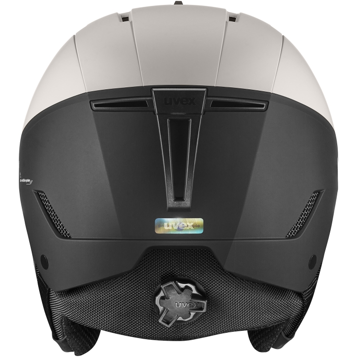 Tylna część kasku UVEX Stance hardshell. Widoczne otwory wentylacyjne i precyzyjny system regulacji IAS.