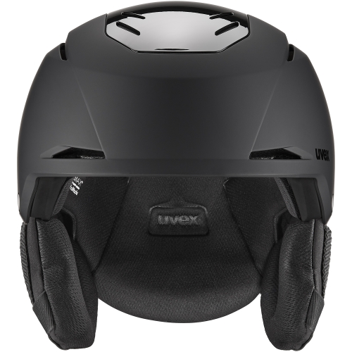 UVEX Resolution. Kask all-mountain z aktywną wentylacją i magnetycznym zapięciem Fidlock®, widok z przodu.