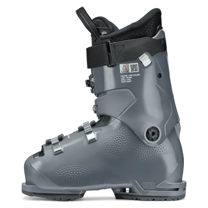 Buty TECNICA Mach Sport HV 65 W GW. Widok z boku wewnętrznego, widoczna podeszwa Grip Walk.
