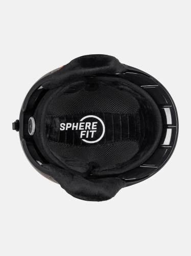 Detal kasku HEAD Compact Pro Black 326301 od spodu wyściółka Sphere Fit