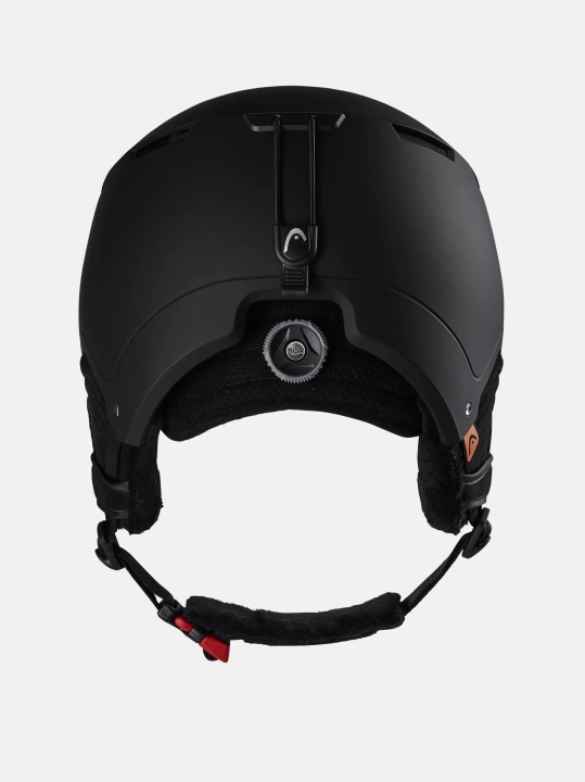 Kask snowboardowy HEAD Compact Pro Black 326301 widok z tyłu