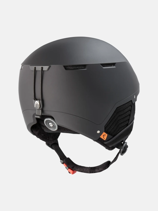Kask narciarski HEAD Compact Pro czarny widok z tyłu pod kątem 3/4