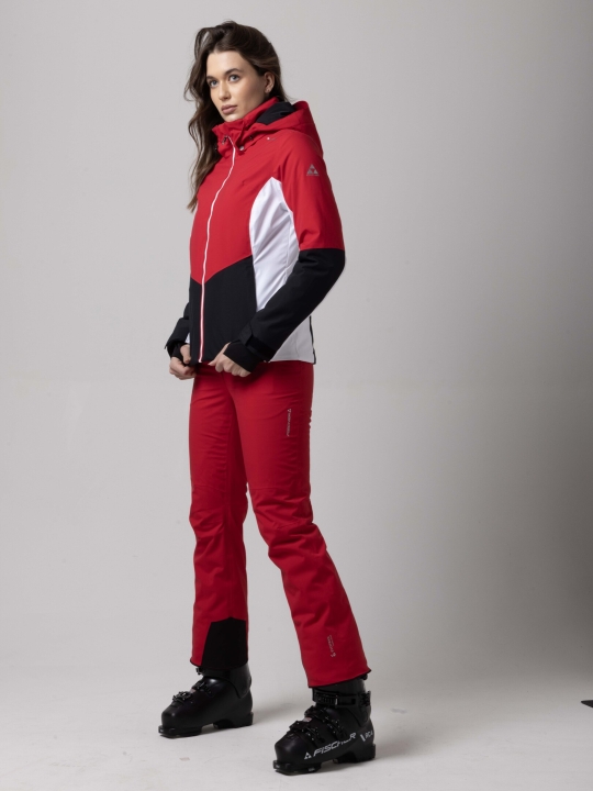 Ocieplana kurtka FISCHER Stella Magenta damska 20K na modelce