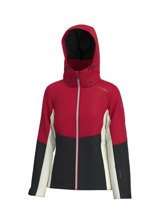 Kurtka narciarska FISCHER Stella Magenta 20000mm z kapturem widok 3/4