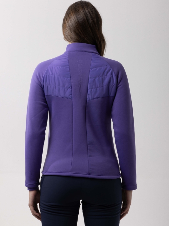 Bluza hybrydowa FISCHER Ivy Microtherm Lavender damska tył