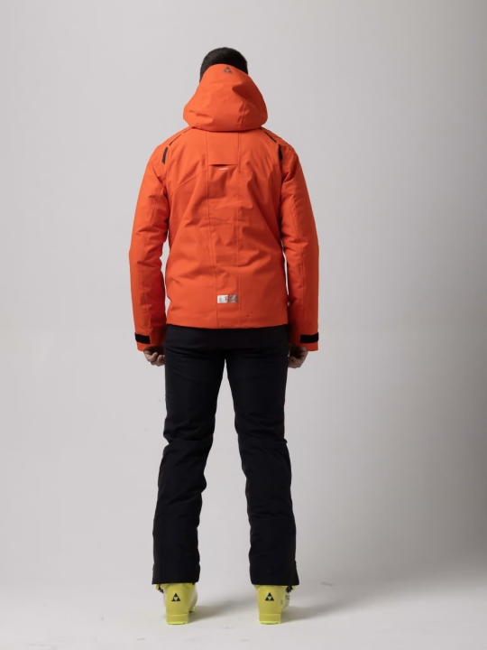 Męska kurtka FISCHER RC4 Jacket RED 20000mm widok z tyłu