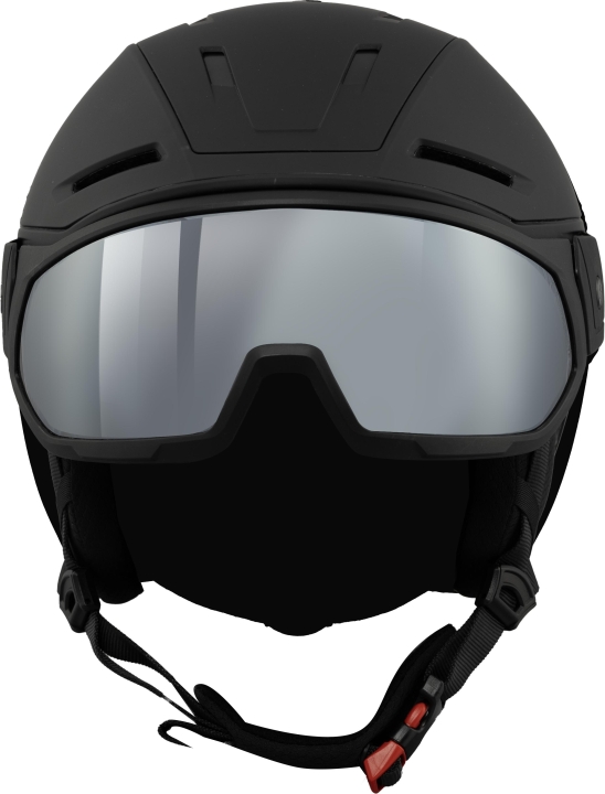 Kask narciarski BLIZZARD EDGE VISOR BLACK z wizjerem, widok z przodu