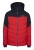 Męska kurtka narciarska STOECKLI SKI JACKET RACE w kolorach czerwonym i czarnym, widok z przodu.