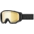 Gogle rowerowe uvex athletic CV Black Matt z szybą mirror gold colorvision S1 widok z boku