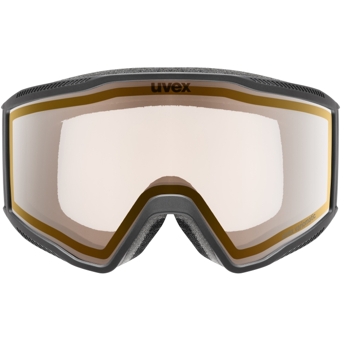 Gogle uvex Blast pro V fotochrom S0-S4 z technologią variomatic i powłoką supravision widok z przodu