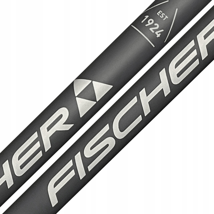 Stabilny trzonek kija Fischer Lite o średnicy 18 mm u góry i 9 mm u dołu.