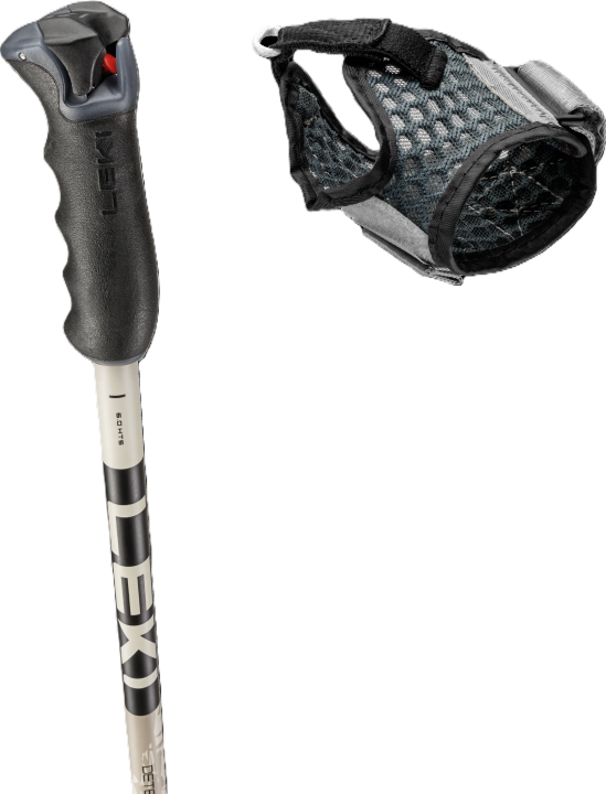 Regulowany pasek Trigger Mesh Strap do kijów LEKI Detect S Vario. Komfortowe i bezpieczne wpinanie rękawic narciarskich w systemie Trigger S od 42sports.