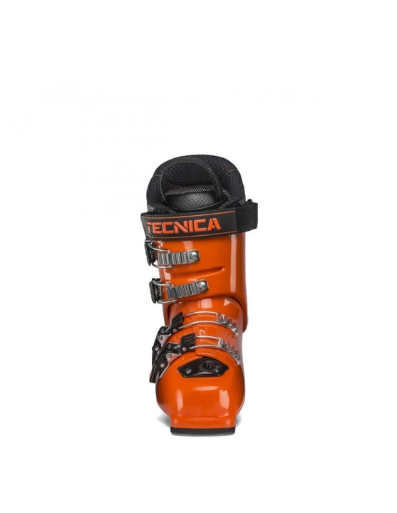 Juniorskie buty narciarskie Tecnica Firebird 70 z asymetrycznym podnoskiem dla lepszego komfortu i krążenia krwi.