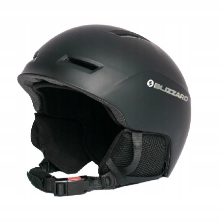 Czarny matowy kask narciarski Blizzard Schladming z technologią In-Mould.