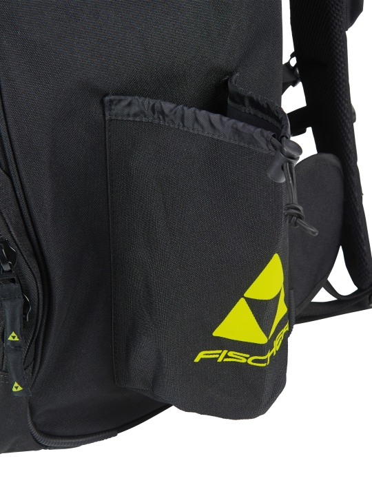 Fischer Backpack Race 40L kieszeń na bidon butelkę detal boczny