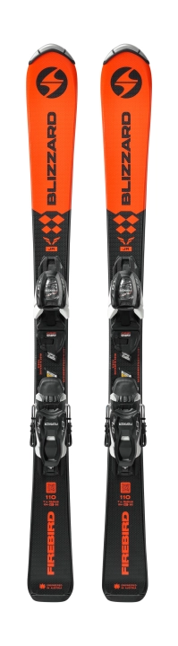 narty dziecięce Blizzard Firebird JR pomarańczowe para 42sports