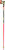 Kij slalomowyLEKI WCR SL 3D w kolorystyce Bright Red i Neon Yellow.