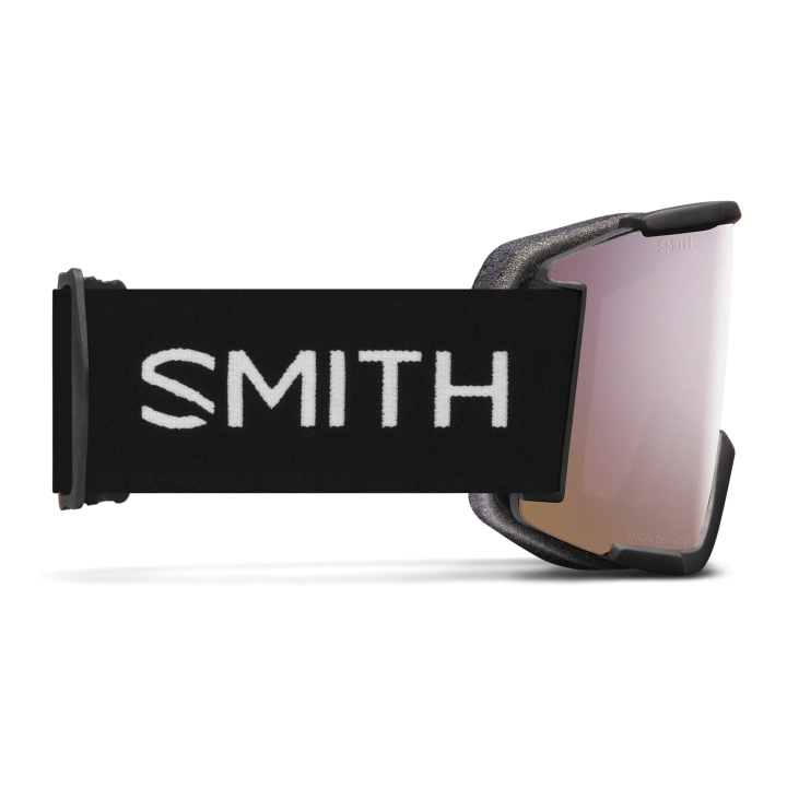 Gogle Smith Squad XL Black profil  prawy szeroki pasek z logo Smith 42sports
