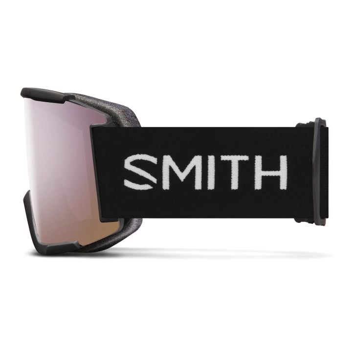 Gogle Smith Squad XL Black profil lewy szeroki pasek z logo Smith 42sports