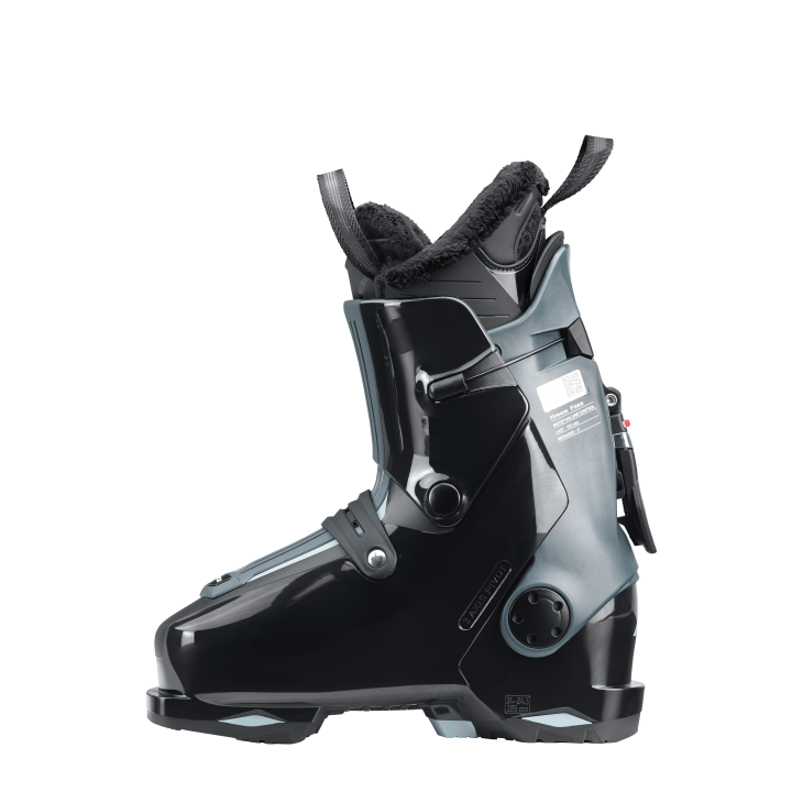 Damskie buty narciarskie Nordica HF 85 W w kolorze czarnym z technologią Hands-Free ułatwiającą zakładanie, dostępne w 42sports profil wewnętrzy