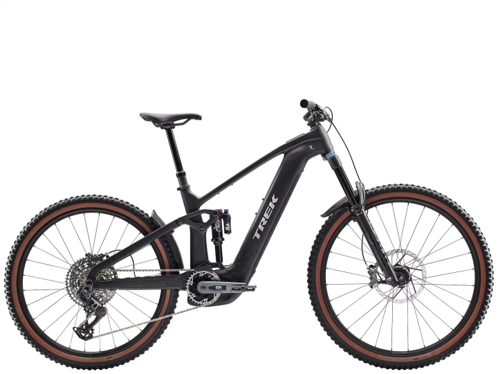Rower elektryczny Trek Rail+ 9.8 GX AXS Gen 5 Deep Smoke - karbonowy e-bike enduro z silnikiem Bosch i baterią 800Wh