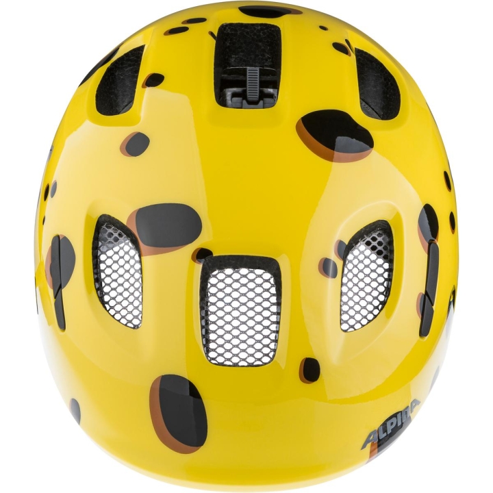 System wentylacji Airflow Venting z siatką przeciw owadom w kasku Alpina Ximo 2 Yellow Gouda.