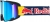 Profesjonalne gogle narciarskie Red Bull SPECT PARK-19BL3 w kolorze Dark Blue z widocznym logotypem marki na elastycznym pasku oraz lustrzaną szybą Ice Blue.