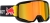 Gogle snowboardowe Red Bull SPECT NEON-02RE2 z cylindryczną soczewką Red Mirror S2, idealne do jazdy w zmiennych warunkach oświetleniowych.