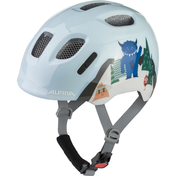 Kask dziecięcy ALPINA XIMO 2 Mountain Monster Gloss widok z boku